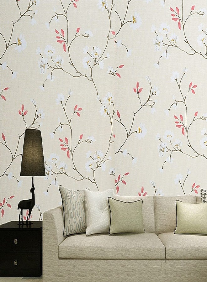 PIXELPACE Self Adhesive Peel Stick 45 x 304 cm Waterproof Wallpaper for Living Room Hall Bedroom Decoration PVC Vinyl DIY Wall Stickers, Count of (1, Floral Style-5) - Image 2